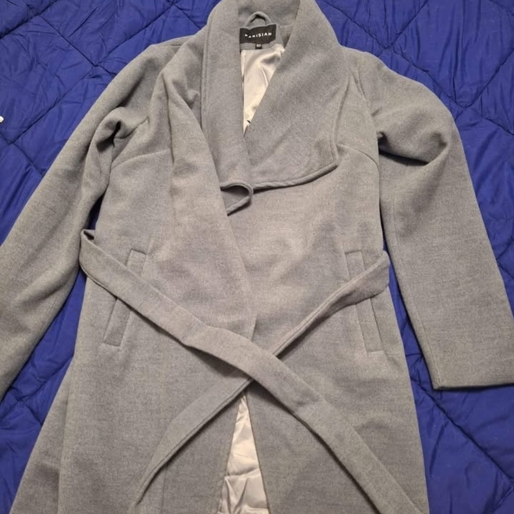 Parisian Works Soft Gray Pea Coat